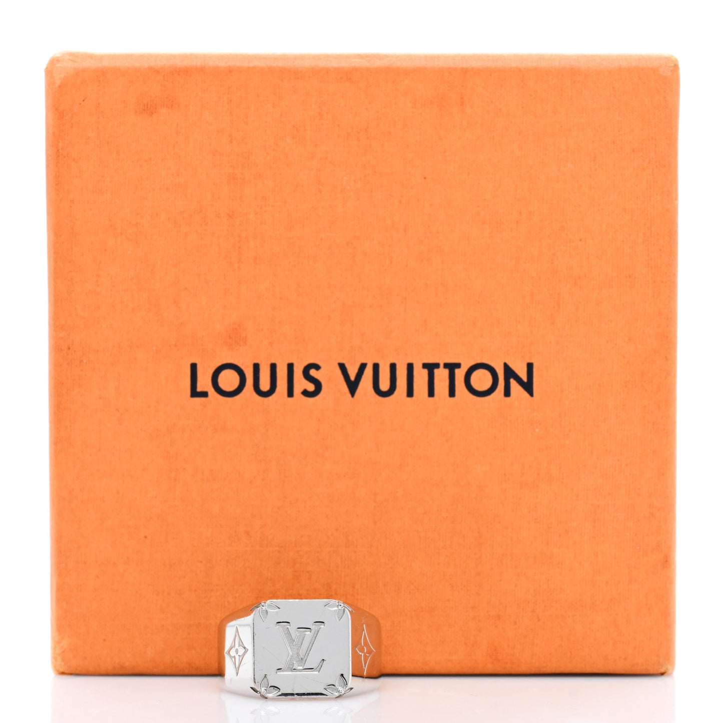 Monogram Signet Ring M Silver