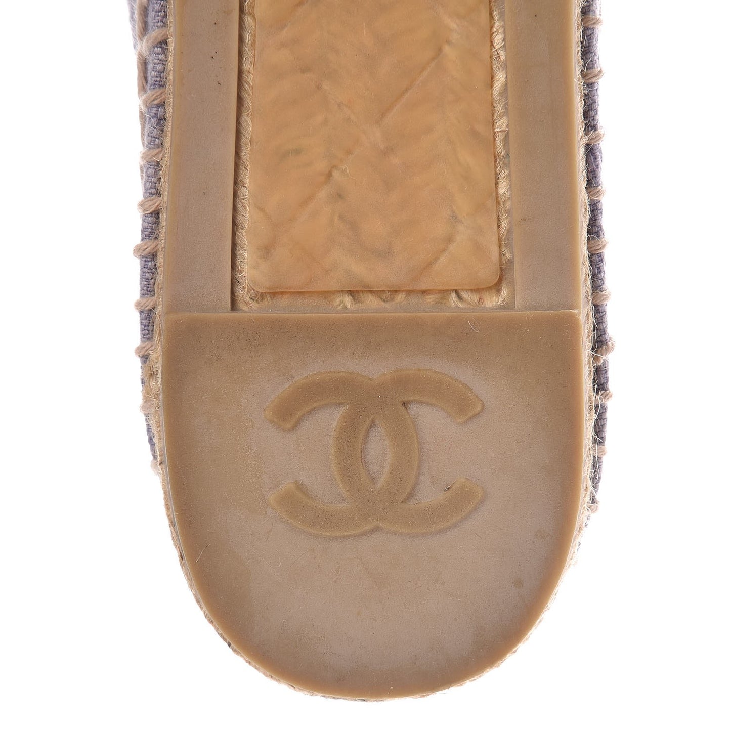 Toile CC Cap Toe Espadrilles 42 Ecru Purple