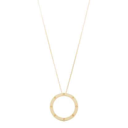 Roberto Coin 18K Yellow Gold Pois Mois Small Circle Pendant Necklace 1 of 6