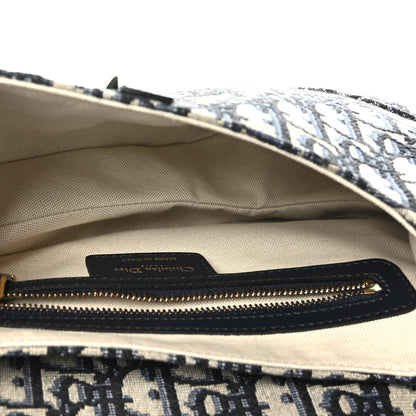 Christian Dior Oblique Saddle Bag Blue 5 of 9