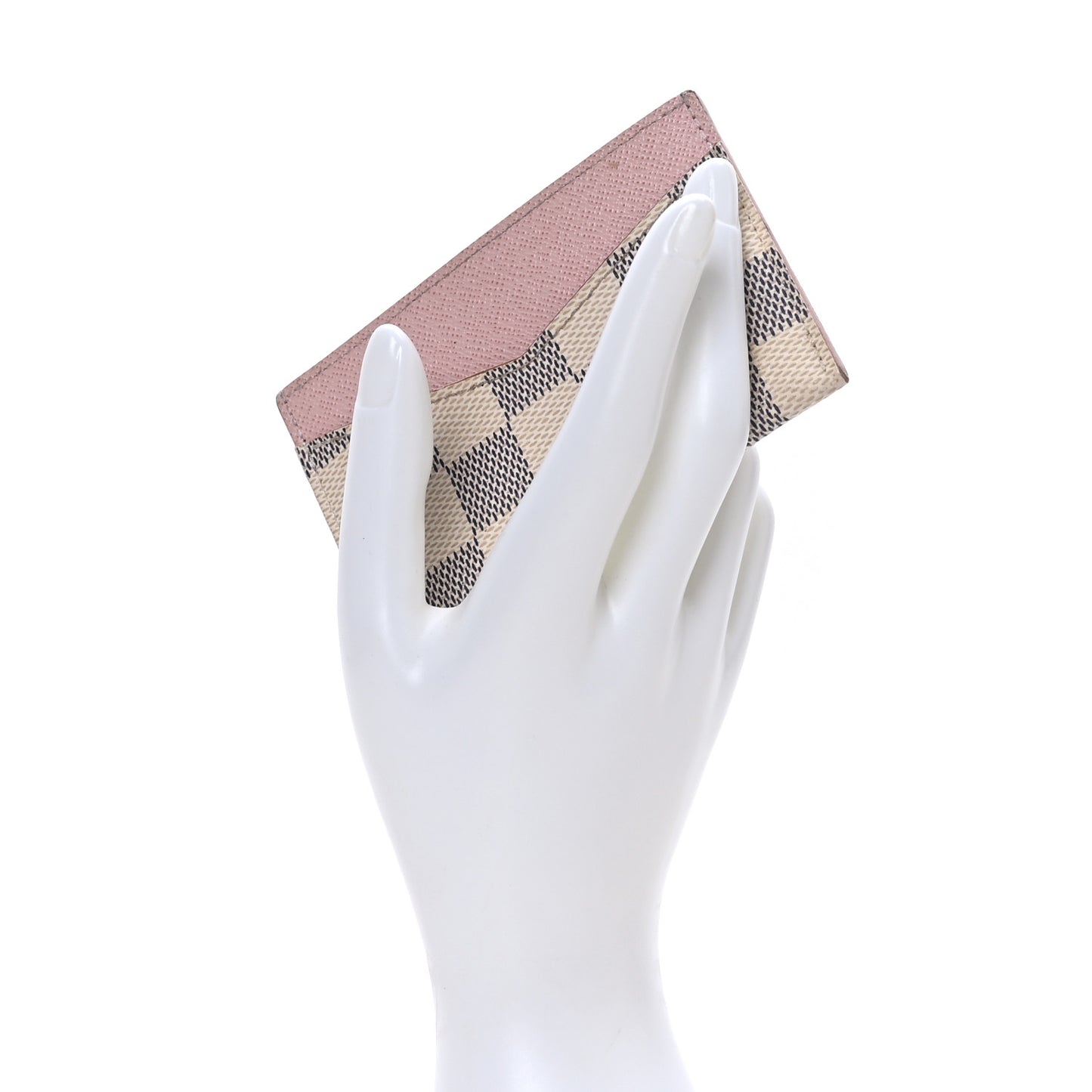 Damier Azur Daily Card Holder Rose Ballerine