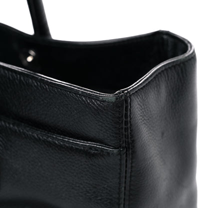 Chanel Calfskin Mademoiselle Lock Cerf Executive Shopper Tote Black 18 of 23