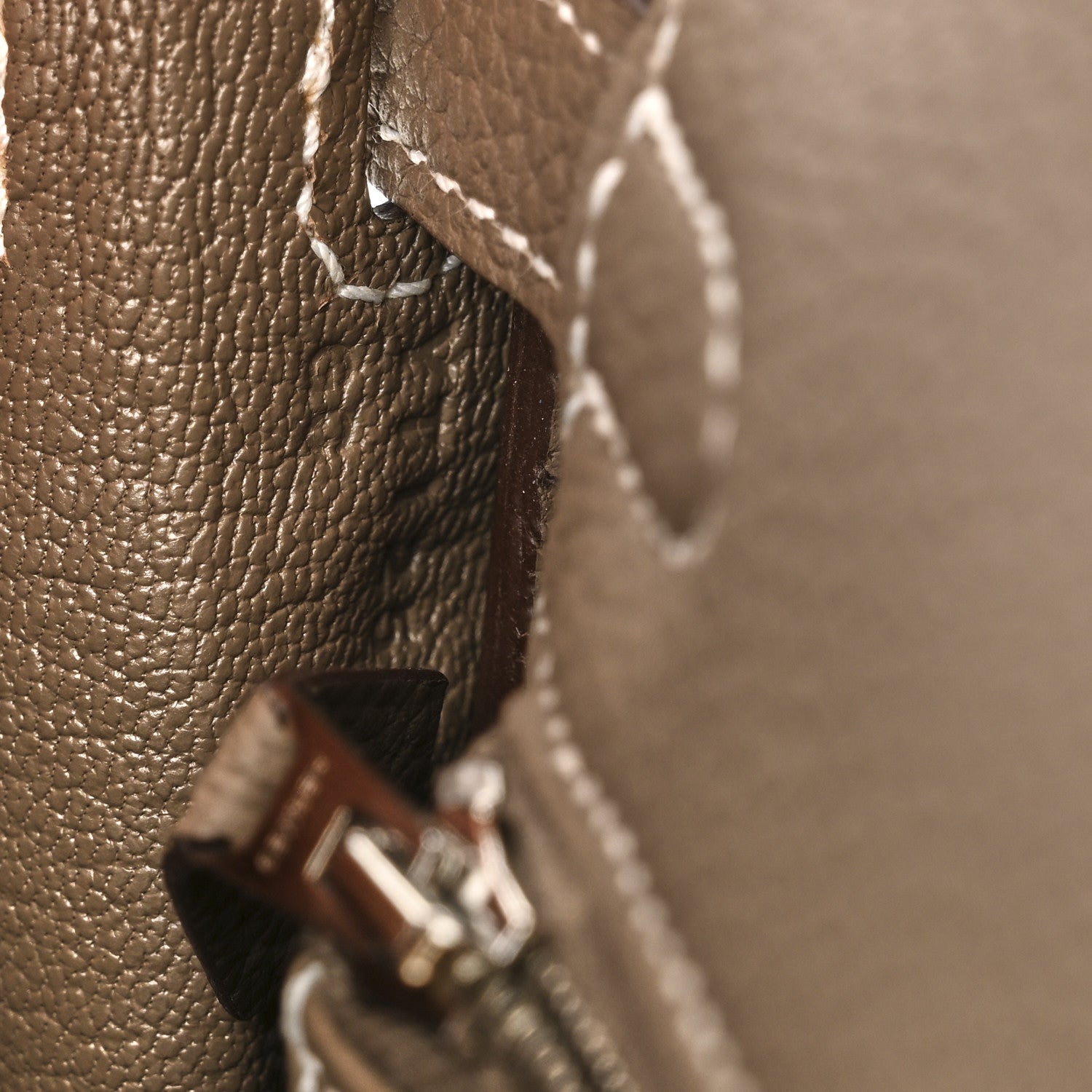 Hermes Togo Kelly Retourne 25 Etoupe 7 of 11