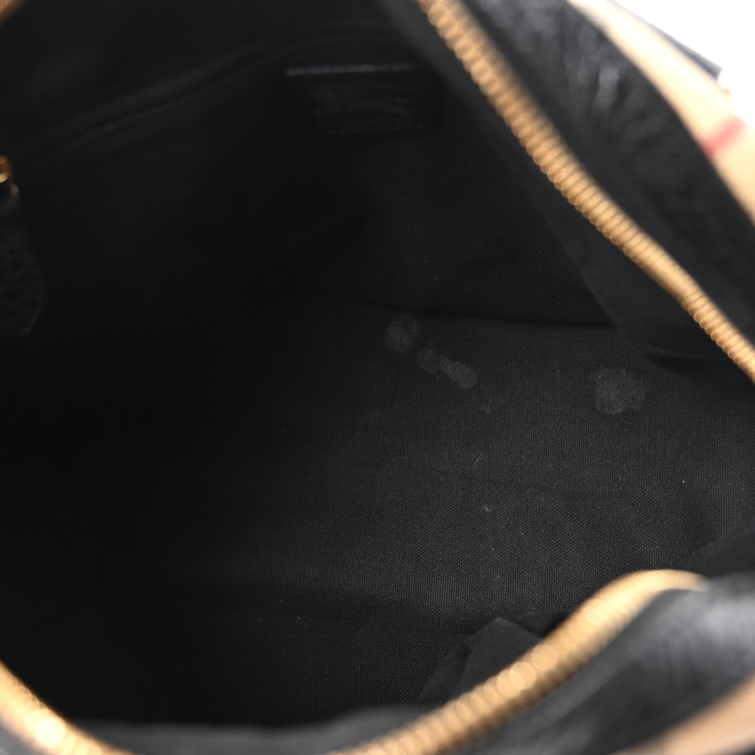 Burberry Haymarket Check Medium Satchel Black 5 of 11