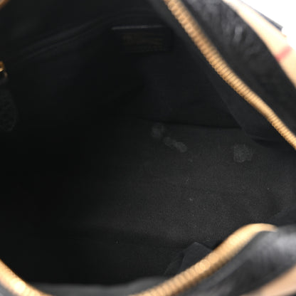 Burberry Haymarket Check Medium Satchel Black 5 of 11