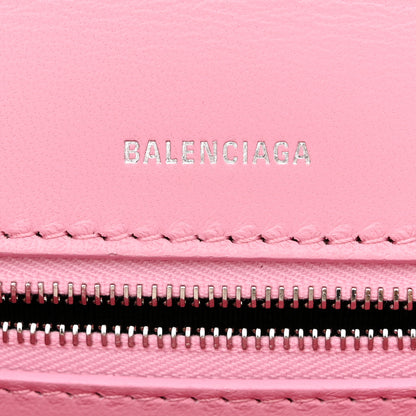 Balenciaga Shiny Calfskin Crocodile Embossed Ghost Sling Bag Pink 6 of 16