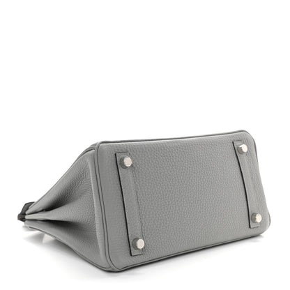 Hermes Togo Birkin 25 Gris Mouette 3 of 10