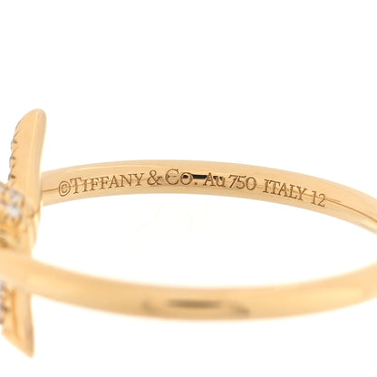 Tiffany 18K Yellow Gold Diamond Small Knot Ring 54 7 4 of 5