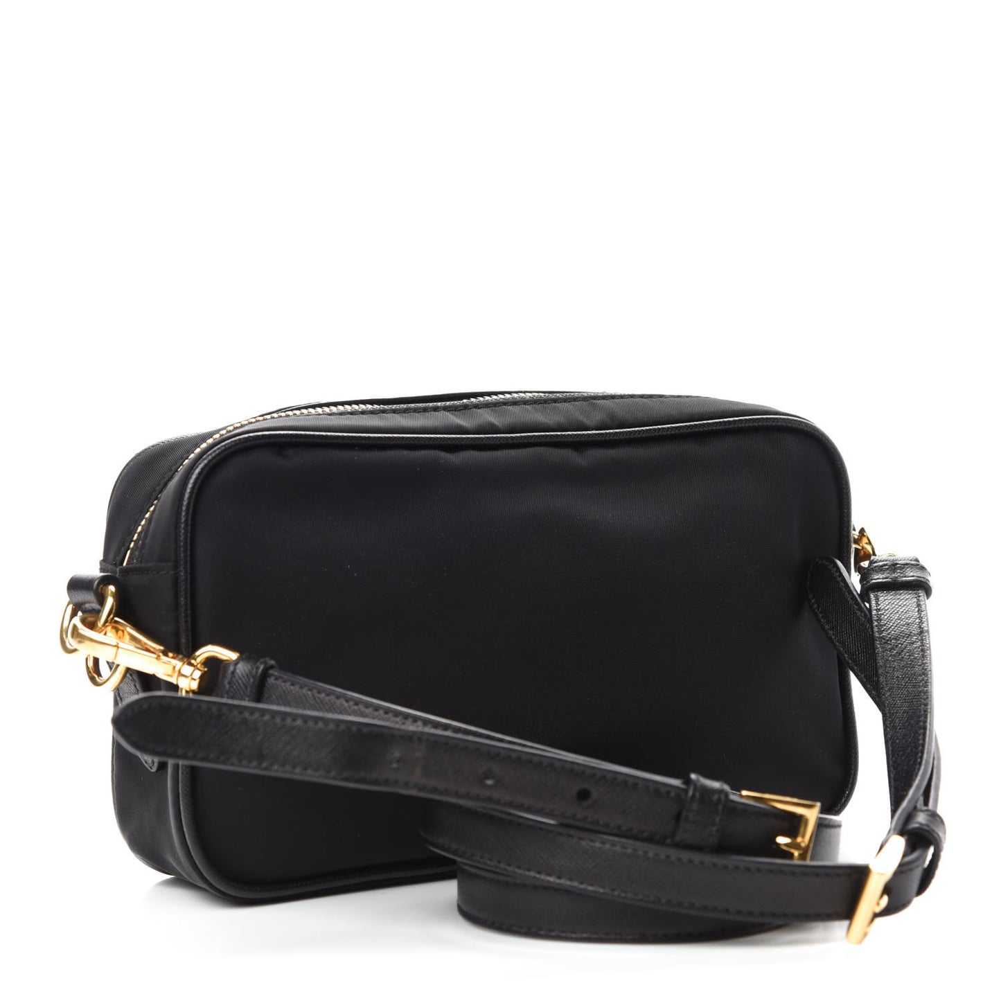 Tessuto Nylon Saffiano Small Crossbody Bag Black