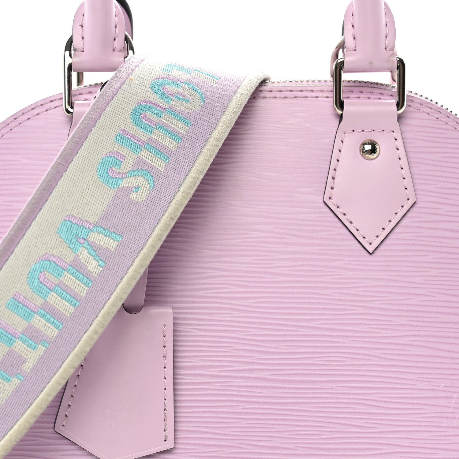 Louis Vuitton Epi Jacquard Alma BB Light Pink 7 of 10