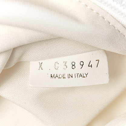 Chanel Terry Cloth Raffia CC Logo Thong Sandals 38 White 14 of 17