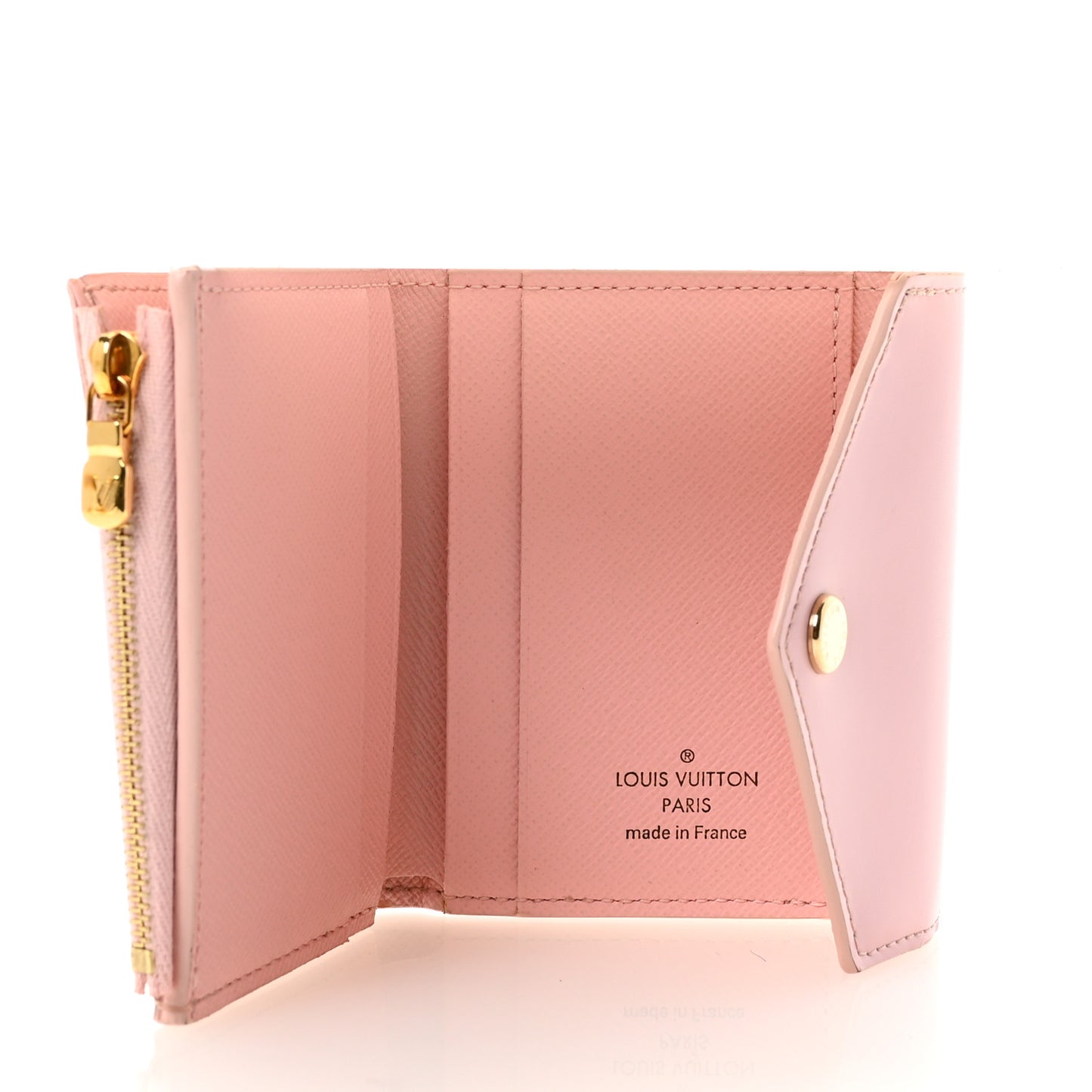 Damier Azur Zoe Wallet Rose Ballerine