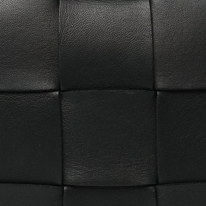 Bottega Veneta Lambskin Maxi Intrecciato Cassette Crossbody Bag Black 8 of 10
