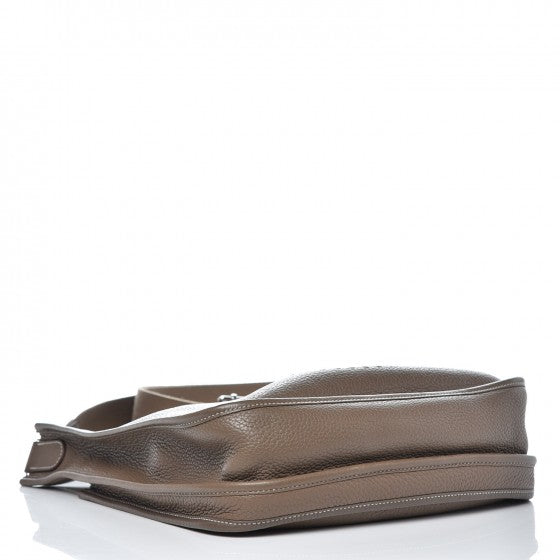 Hermes Taurillon Clemence Evelyne III PM Etoupe 4 of 10