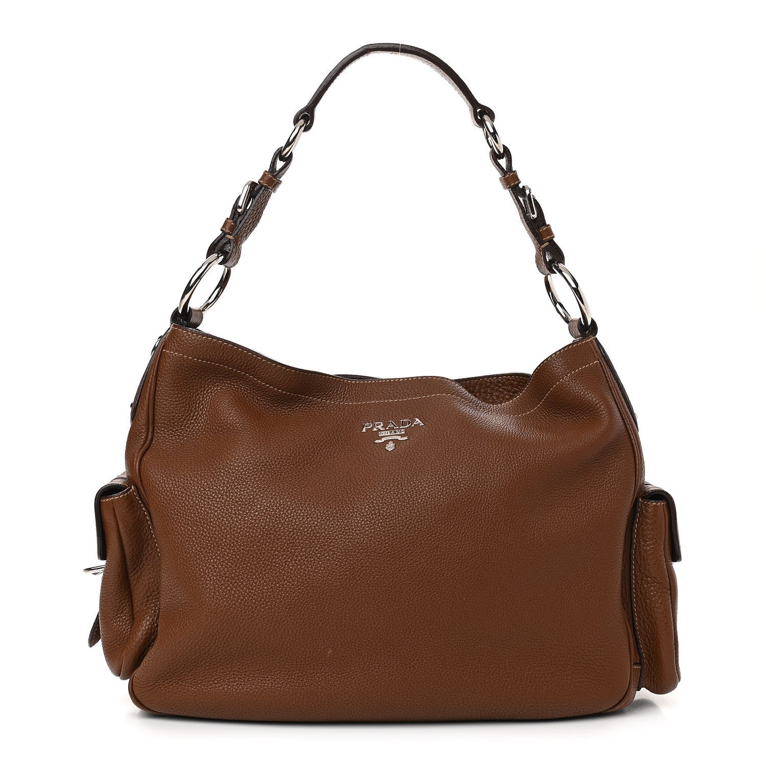 Prada Vitello Daino Hobo Nocciolo 1 of 16