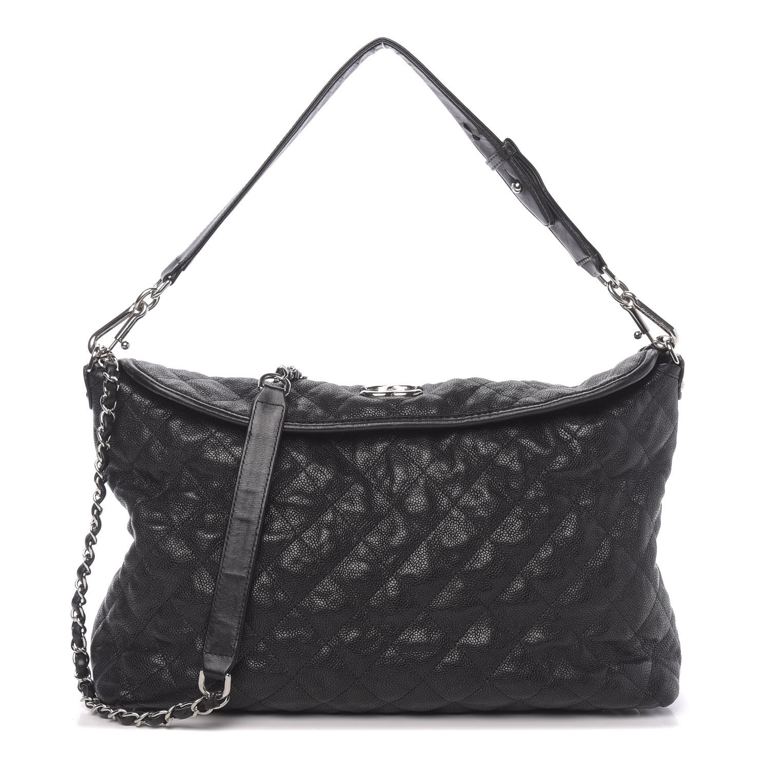 Chanel Caviar Quilted French Riviera Hobo Black 1 of 11