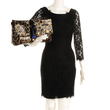 Louis Vuitton Leopard Nocturne African Queen Clutch Dore Gold 2 of 7