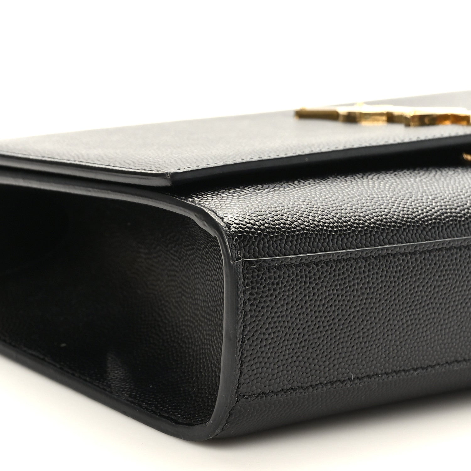 Saint Laurent Grain De Poudre Medium Classic Monogram Kate Satchel Black 8 of 9