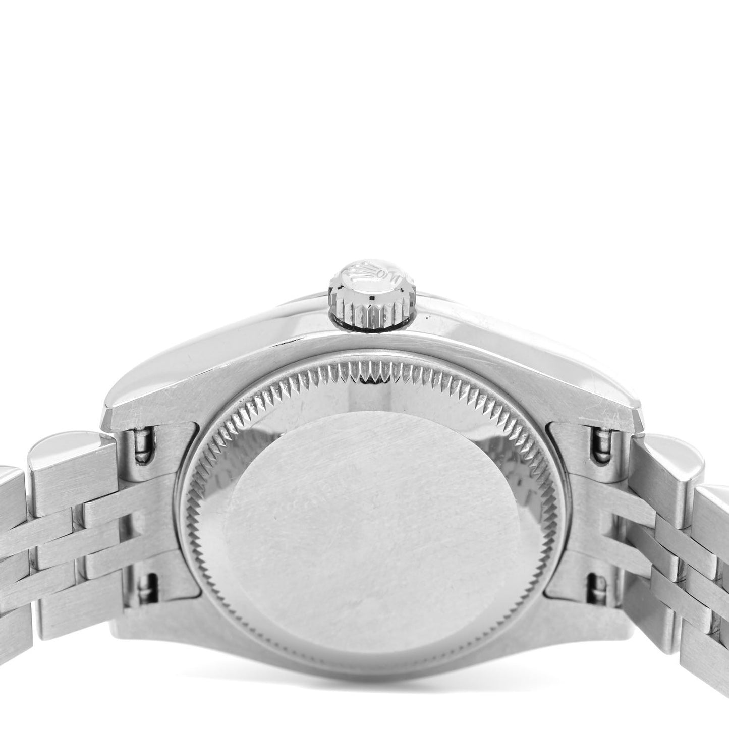 Stainless Steel 18K White Gold Diamond 26mm Oyster Perpetual Datejust Watch Black 179174