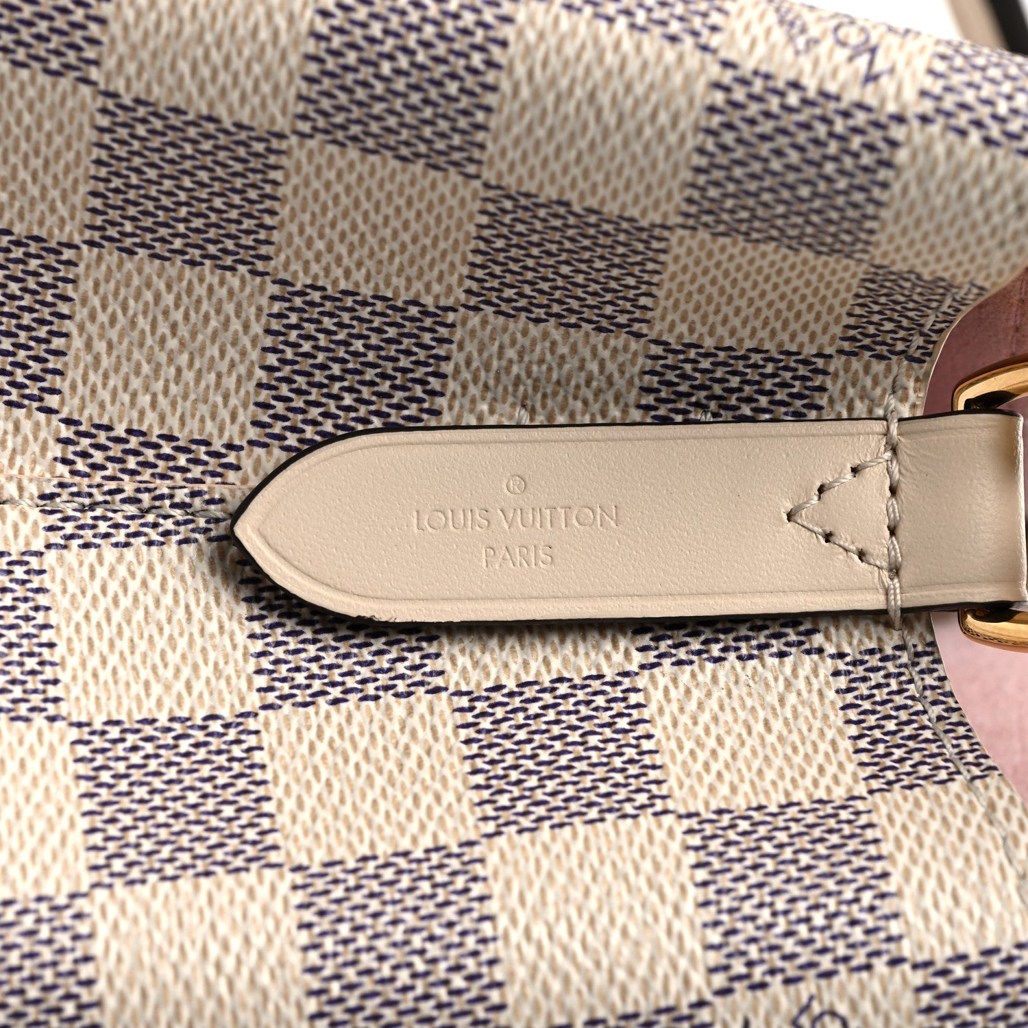 Louis Vuitton Damier Azur Braided Neonoe BB Pink 6 of 9
