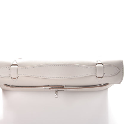 Hermes Swift Kelly Pochette Clutch Gris Perle 24 of 26