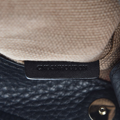 Burberry Canvas Mega Check Mini Ashby Tassel Crossbody Black 9 of 10