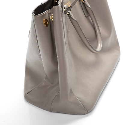 Prada Saffiano Lux Large Tote Argilla 10 of 10