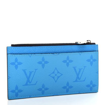 Louis Vuitton Taigarama Coin Card Holder Blue Lagoon 3 of 8