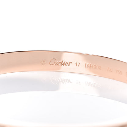 Cartier 18K Pink Gold LOVE Bracelet 17 4 of 7