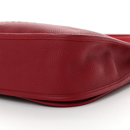 Hermes Taurillon Clemence Evelyne III GM Rouge Grenat 10 of 10