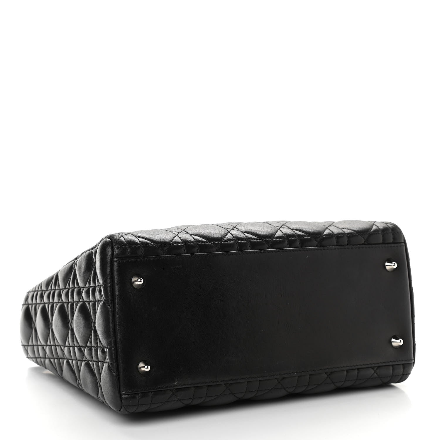 Christian Dior Lambskin Cannage Medium Lady Dior Black 4 of 14