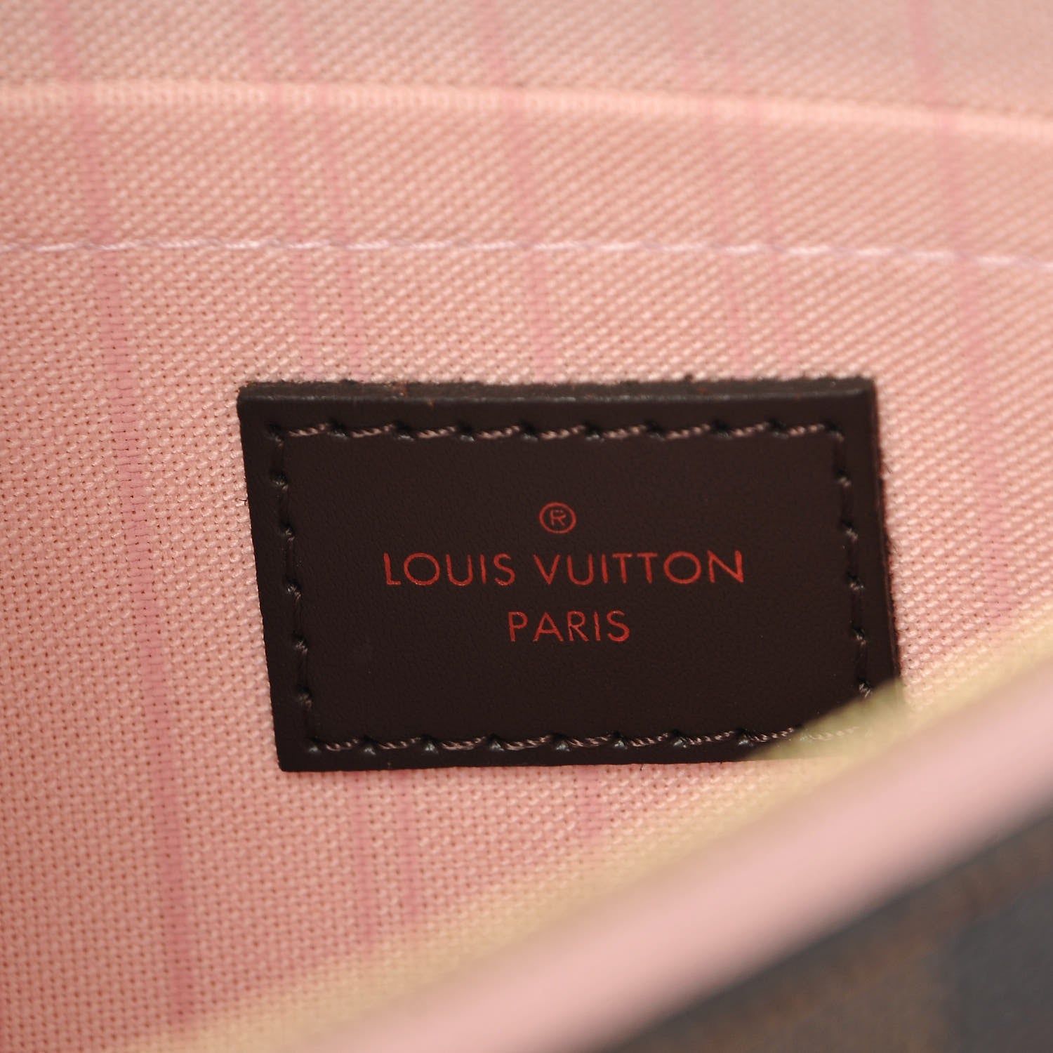 Louis Vuitton Damier Ebene Neverfull MM GM Pochette Rose Ballerine 6 of 8