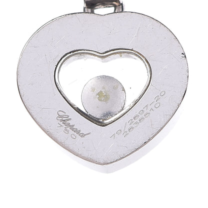 Chopard 18K White Gold Happy Diamonds Icons Heart Pendant Necklace 5 of 7