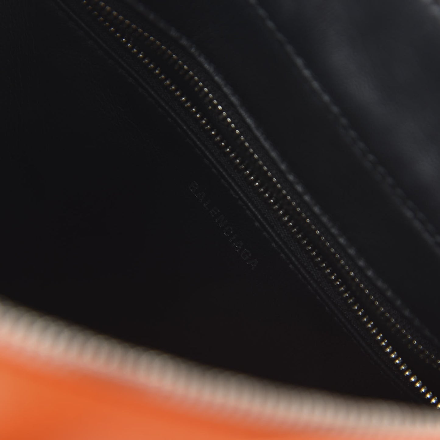 Calfskin S Triangle Duffle Orange