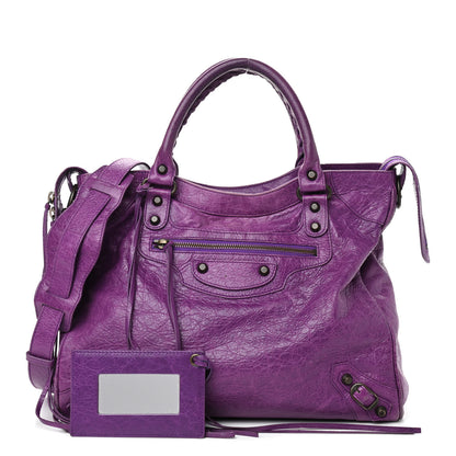 Balenciaga Agneau Classic Hardware Velo Ultraviolet 1 of 9