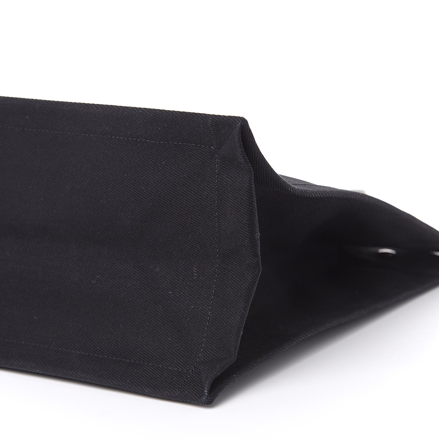 Saint Laurent Linen Calfskin Rive Gauche Tote Black 8 of 16