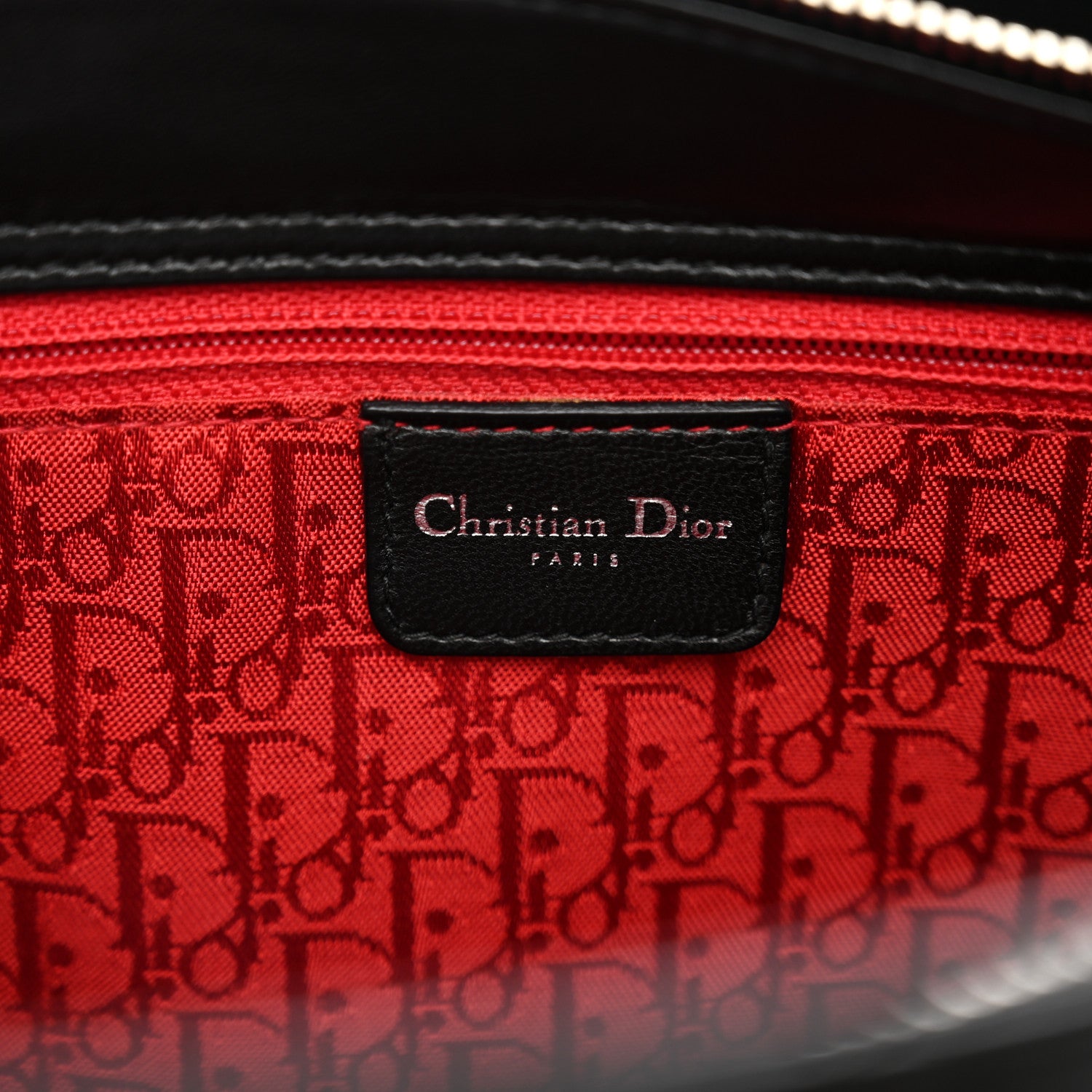 Christian Dior Lambskin Cannage Soft East West Tote Black 6 of 9