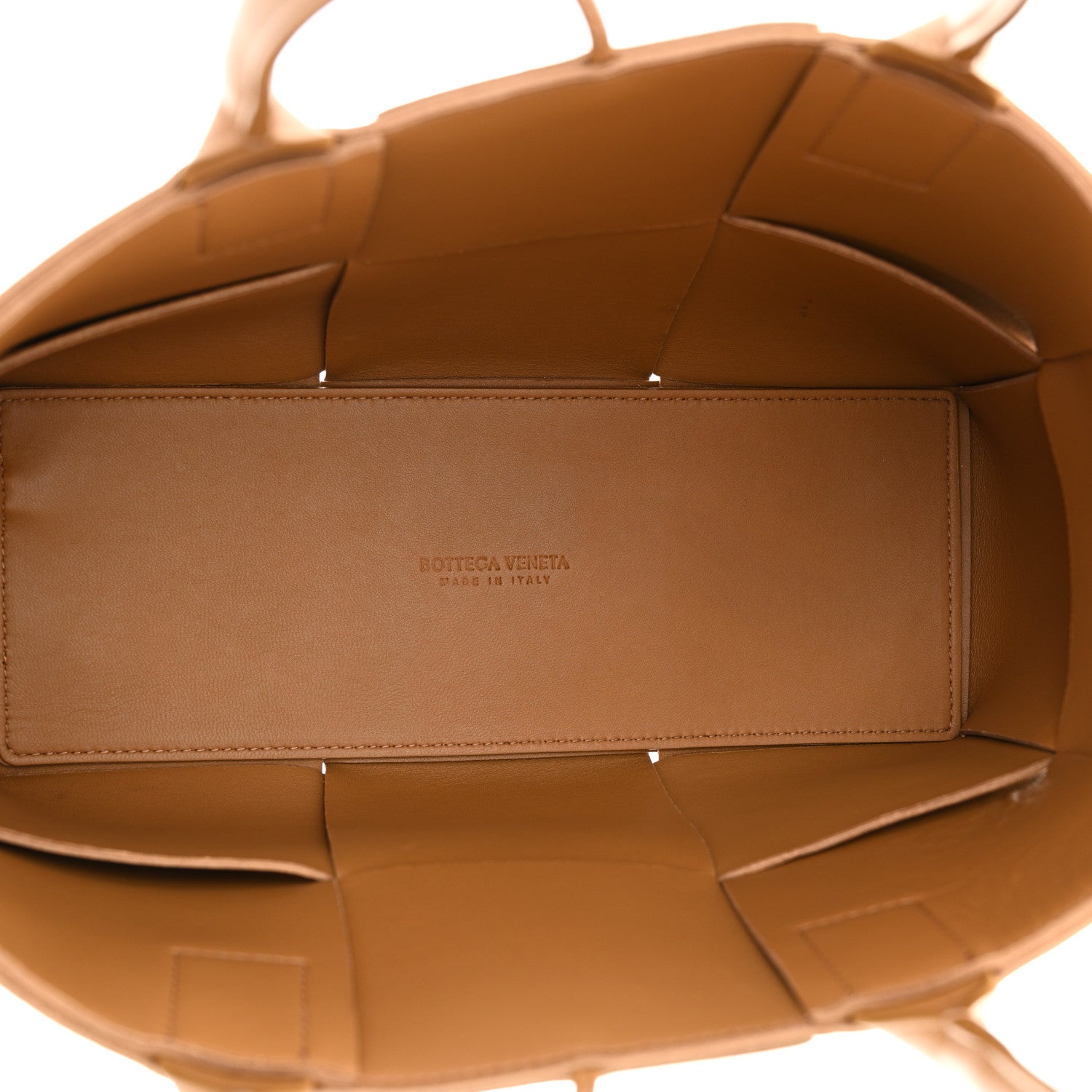 Bottega Veneta Nappa Maxi Intrecciato Small Arco Tote Caramel 6 of 11