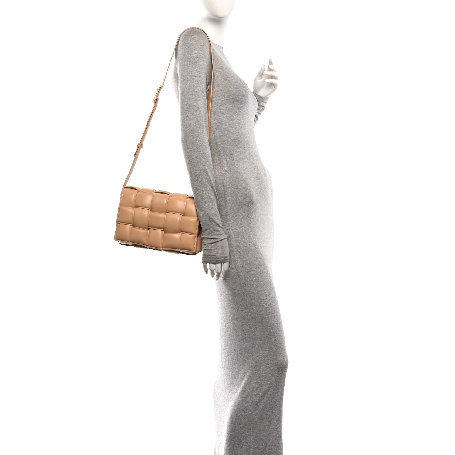 Bottega Veneta Nappa Maxi Intreccio Padded Cassette Crossbody Bag Almond 2 of 11