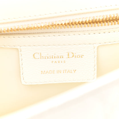 Christian Dior Supple Calfskin Cannage Medium Caro Bag Ivory 6 of 11