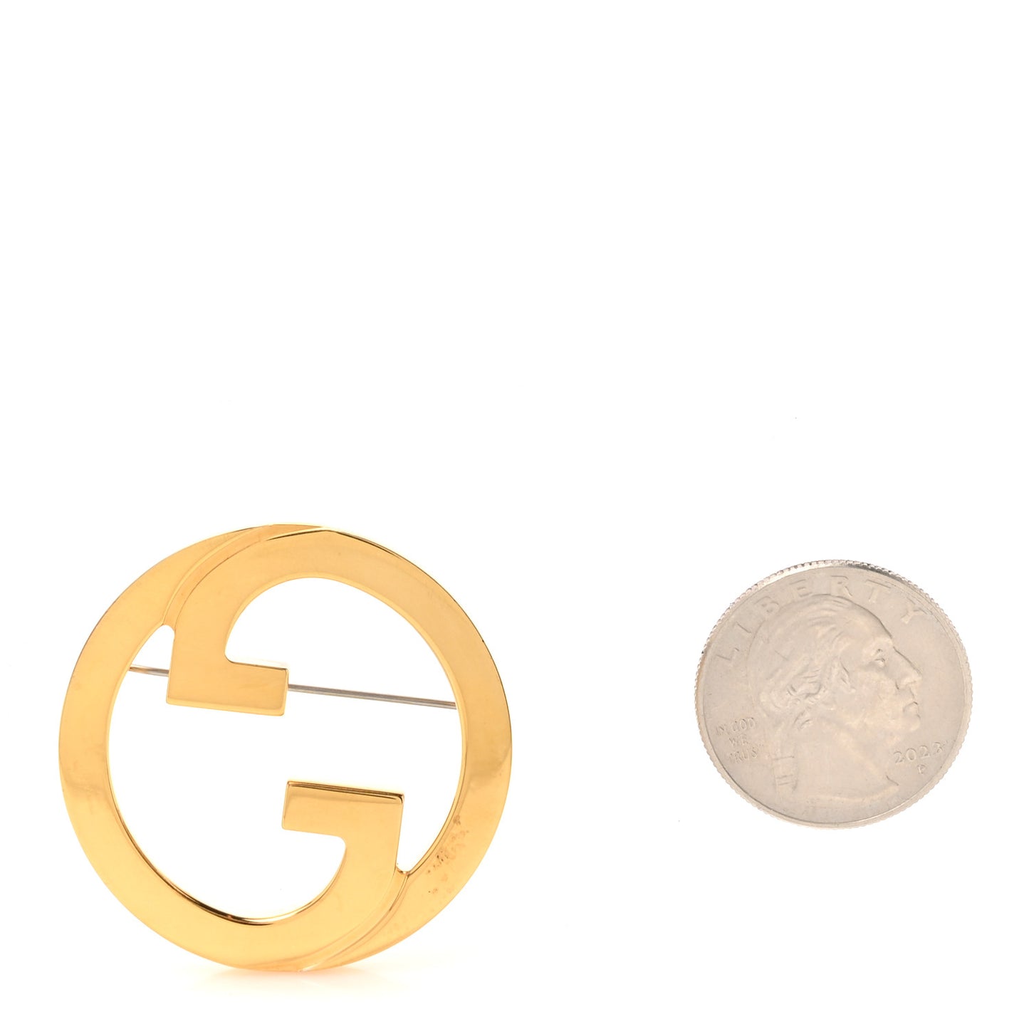 Metal Blondie Brooch Gold