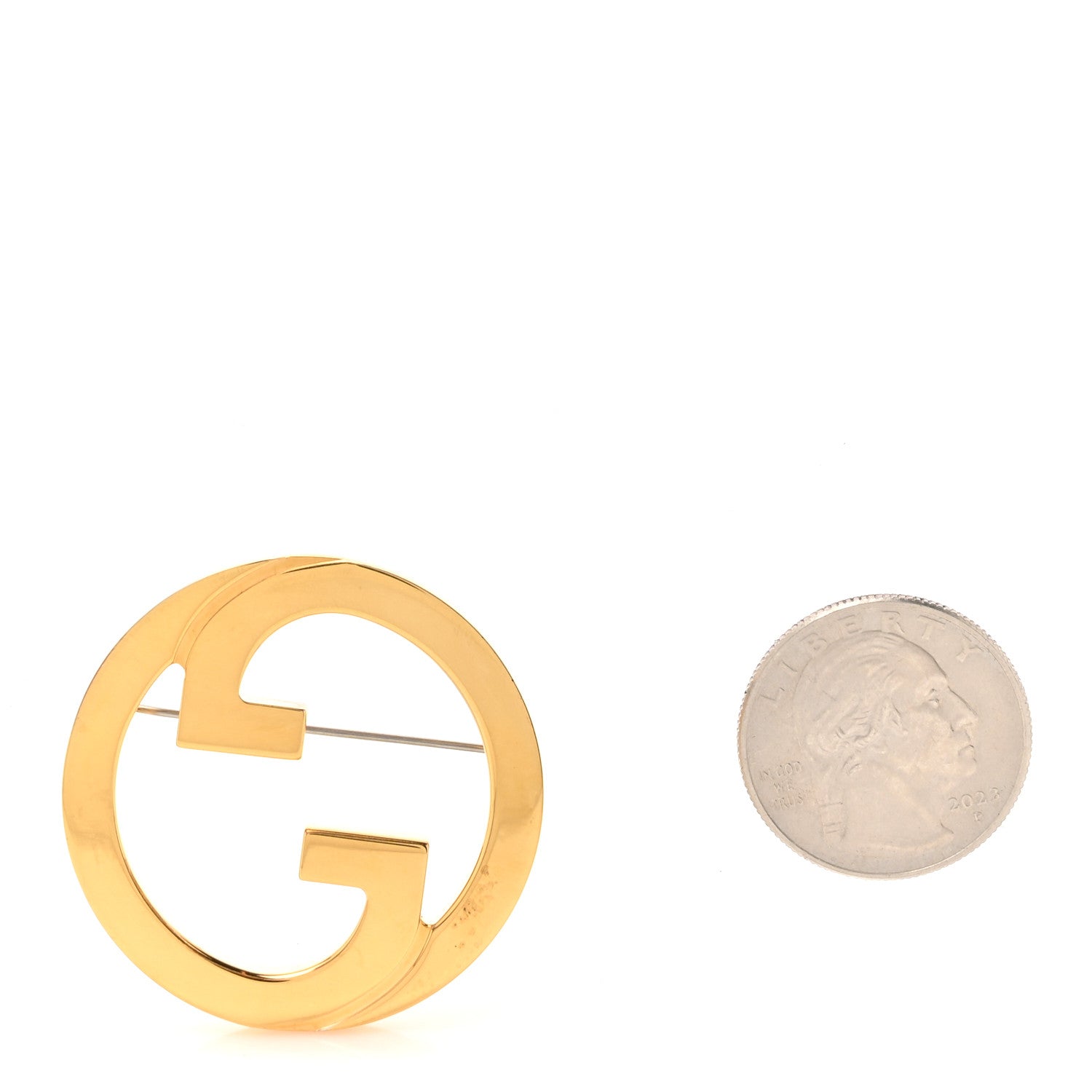 Gucci Metal Blondie Brooch Gold 2 of 3