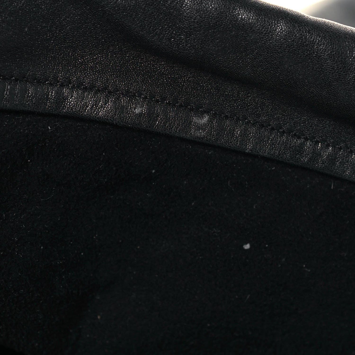 Saint Laurent Lambskin Teddy Drawstring Bag Black 12 of 15