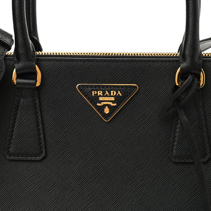 Prada Saffiano Small Galleria Double Zip Tote Black 7 of 10