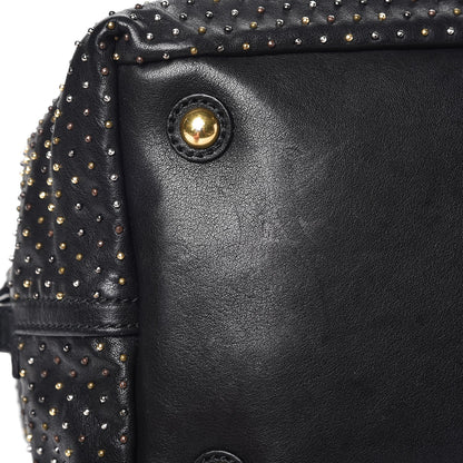 Saint Laurent Calfskin Studded Sac Y Rock Black 8 of 8