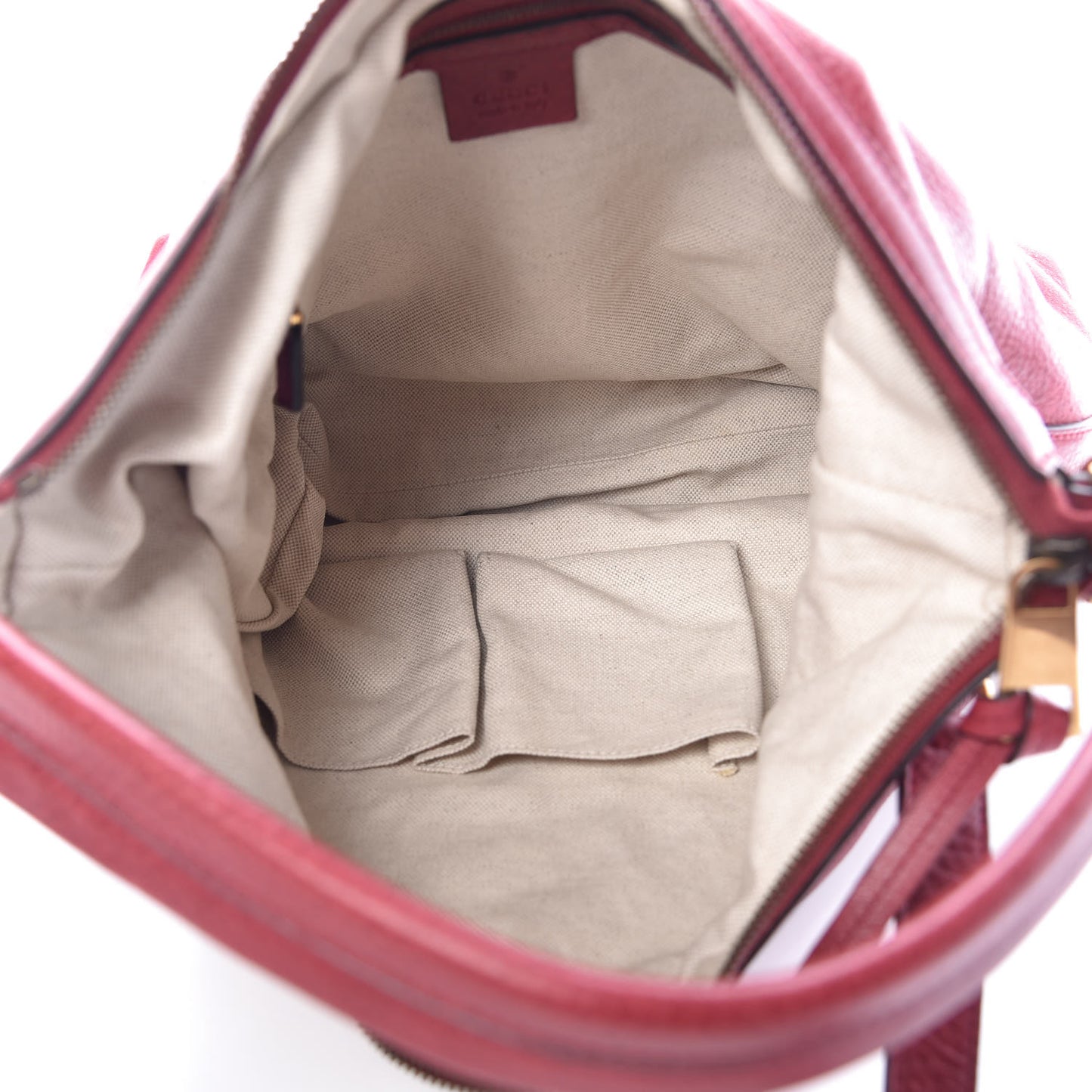 Pebbled Calfskin Small Miss GG Hobo Red