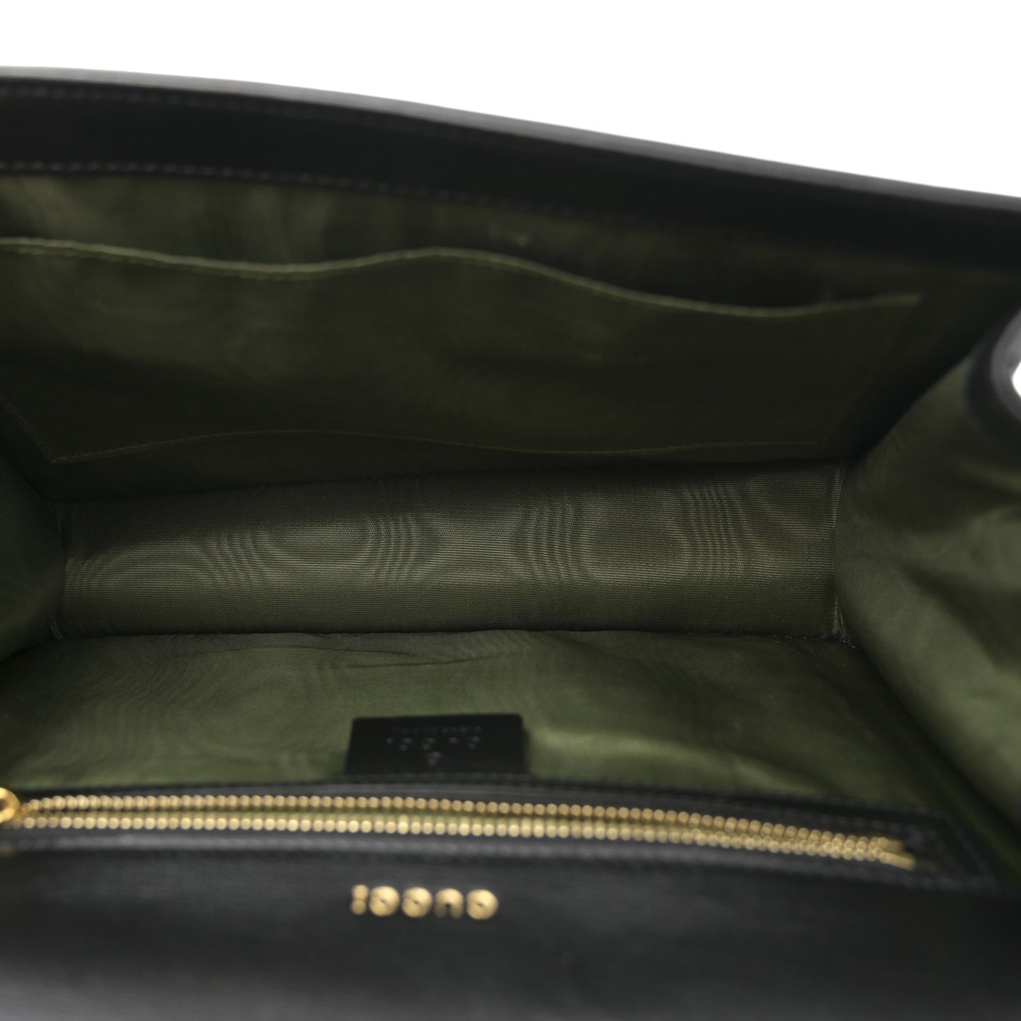 Textured Calfskin Small Torchon GG Ring Shoulder Bag Black