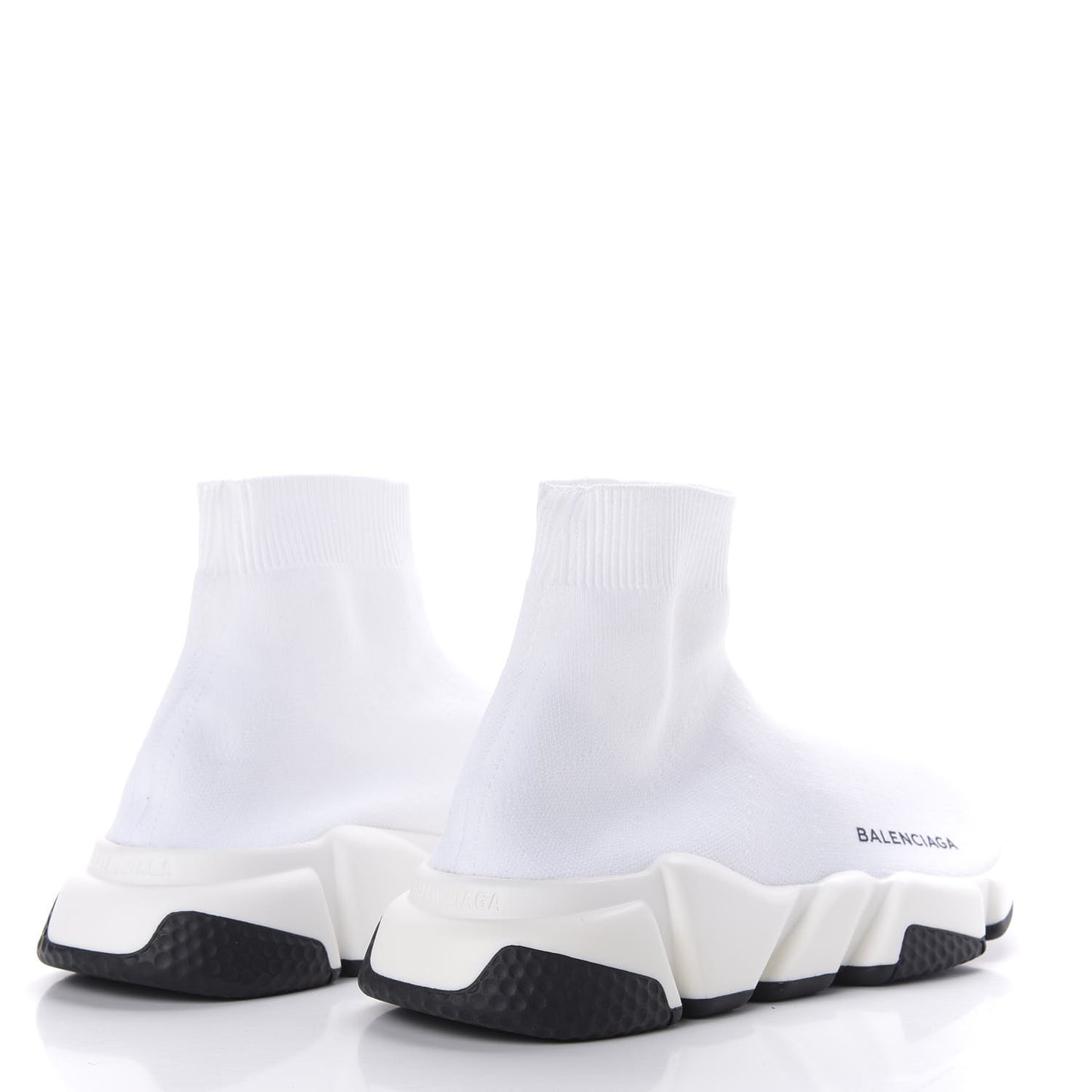 Neoprene Knit Womens Speed Sneakers 37 White Black