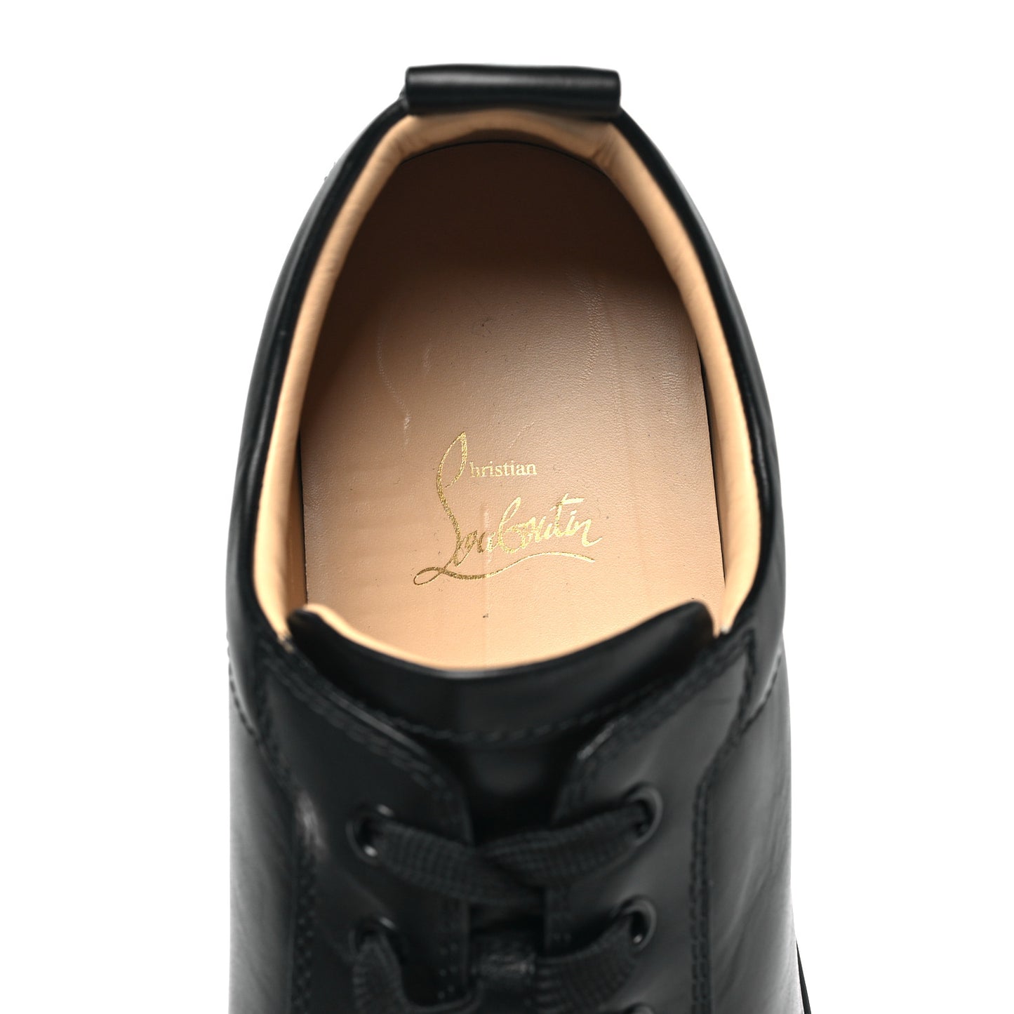Calfskin Mens Louis Junior Flat Sneakers 43.5 Black