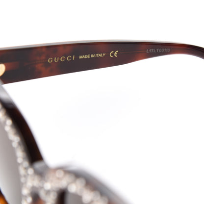 Gucci Acetate Stars Cat Eye Sunglasses GG0116S Havana 6 of 7